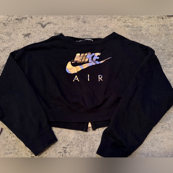 Nike Tops - Women’s Nike AIR BLACK Hoodie w Logo In Medium